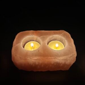 (#ITE002) Candle Holder Natural x 2