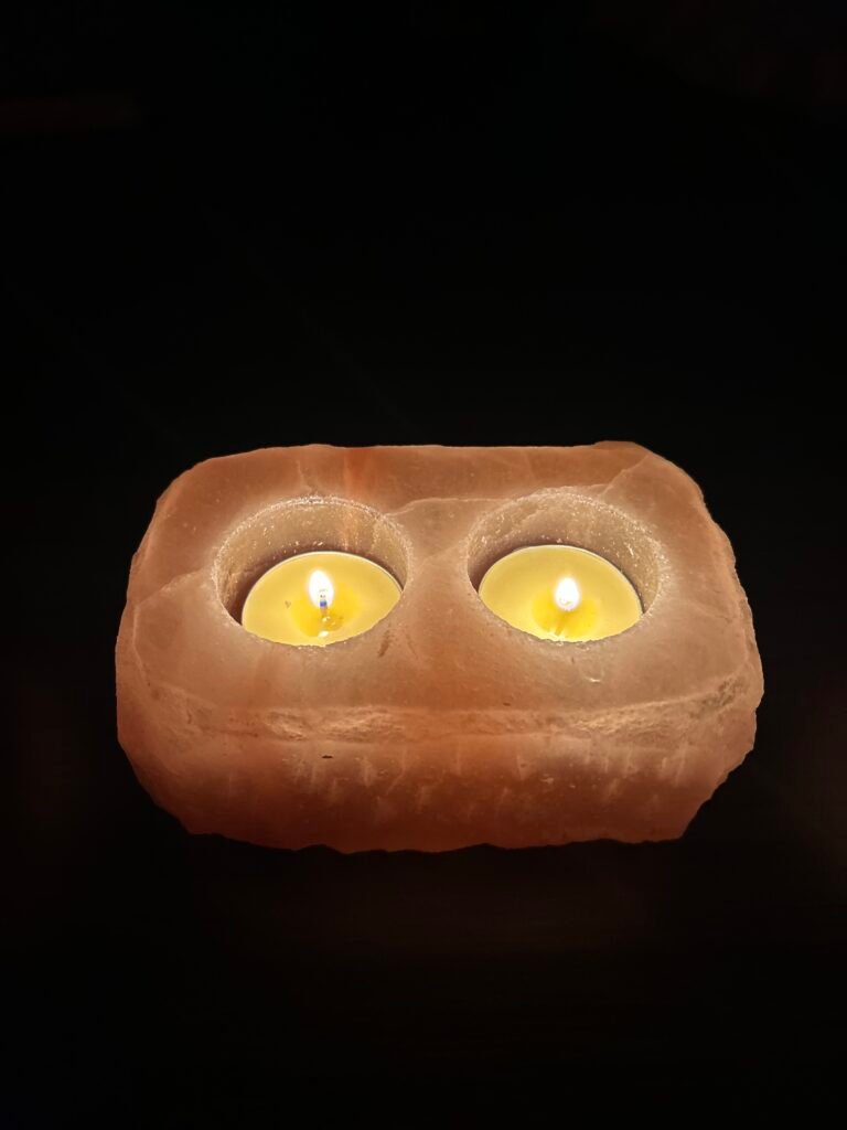 (#ITE002) Candle Holder Natural x 2